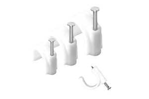 Wholesale Cable Clip 7mm Round Cable Holder PE Metal Cable Clip
