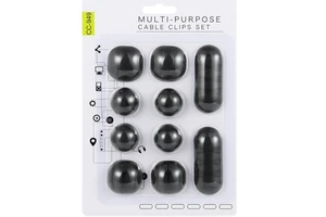 10 Pack Charging Cable Drop Organizer Management Cable Clips for TV PC Laptop Home Office