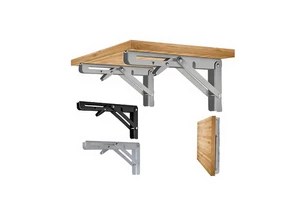 PHUOC HUNG Strong Stainless Steel L Corner Wall Brackets For Cabinet Folding Shelves-Custom Floating Furniture Hardware