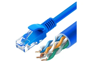 RJ45 Connector 24AWG BC UTP Cat6 Patch Cord PVC Copper Networking Communication Cable CCC Certified 1m
