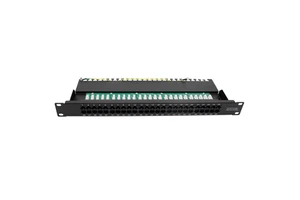CNKL 50 Port 1U RJ45 Gold Plated Telephone Patch Panel CAT3 Voice Patch Panel Cabinet Networking