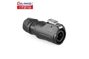 CNLINKO M12 Professional Electrical 2 Pin Extension Wire Connector Cable Waterproof IP68 For Led Lighting
