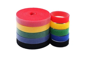 Adjustable Nylon Cable Ties Self-Locking Fasten Hook Loop Cable Straps Reusable Cord Organizer Eco-Friendly