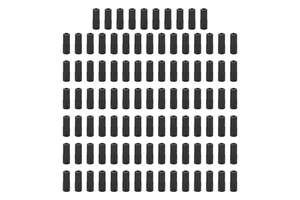 100pcs Brake Cable Ends Black Plastic Housing Ferrule Bike Cable End Caps for 5mm Diameter Brake Wire Tube