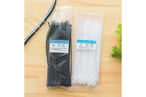 Nylon Cable Ties Manufacturers 3X200mm Hook and Loop Plastic Tie Zip Ties