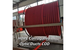 PE COD Electrical Cable Protection Conduit Duct Double Wall Corrugated Pipe For Buried Wire Installation