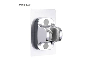 PINEBAY New Fashion Bathroom ABS Shower Head Holder Wall Mounted Strong Adhesive Bracket Adjustable Shower Hand Holder