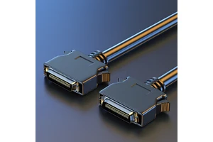 18 Twisted Pairs 36 Pos MDR Male Half Pitch CN36 Pin SCSI Servo Shielded Copper Core PBT PVC Wiring Harness Snap Fastener