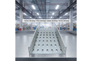 Durable Pre-Galvanized Cable Tray Perforated Type Corrosion-Proof CE Certified Versatile for Commercial & Industrial Wiring
