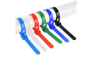 Binding Nylon Cable Zip Tie 150mm 200mm 250mm 300mm 350mm 400mmm 450mm 500mm 600mm Releasable Reusable Plastic Nylon Thread 1bag