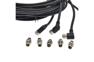 Wire Connectors Electrical Circular IP67 Waterproof Molding Right Angle Male Female Sensor Cable Plug M8 Connector 3 Pin