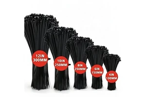 Heavy Duty Nylon Self-Locking Cable Zip Ties Anti-Corrosion Commercial Industrial Wire Bundling Straps for Certified