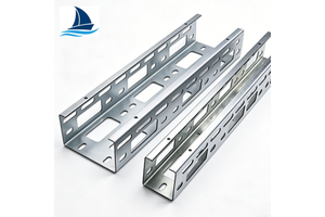 Perforated Cable Tray Galvanized Steel Floor Cable Tray for Factory and Workshop Use
