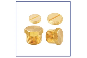 Brass Threaded Hex Head Stop Plug Fitting for Pipe Tube Sealing Durable Male National Pipe Taper End Cap Cable Glands