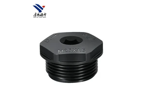 Cable Sealing Sleeve Screw End Cover Gray Plastic Screw Hole Plug Blind End Locking Cap