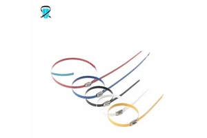 Stainless Steel Self-Locking Small Industrial Cable Ties 300mm Length 10mm Width -40~+85 Working Temperature