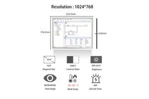 Innolux 10.4'' 1024*768 XGA LCD Panel G104XCE-L01 PLC Programming Terminals Display 10.4 Inch LCD Modules