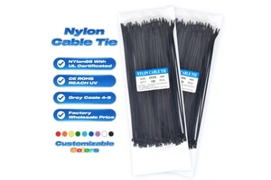 Factory Direct Selling Cheap Self-locking Nylon 66 Cable Zip Ties with Self-locking Cable Ties Plastic Cable Ties