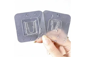 Zero Residue Snap Lock Adhesive Bracket Punch-Free Traceless Wall Holder for Extension Lead Router Rental Apartment Storage