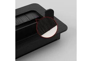 Aluminum Cable Tray Cover Square Detachable Standing Type for Office Wire Management Black White Gray