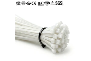 Wholesale Price Cable Tie Printed OEM Low MOQ Ready To Ship Electrical Binder Self-locking Nylon Cable Tie