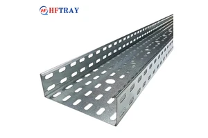 Perforated Cable Tray Metal Ventilated Raceway Tray For Electrical Installation