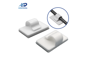 Cord Holder Cable Clips Black Cable Organizer Adhesive Charger Wire Cord Clips Wire Cable Holder for Desk Office Hotel Wire