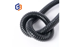 GUBEN 16MM Plastic Coated Metal Hose Cable Conduit Bellows Black Flexible Combustion-Proof Electrical Wire Protection -40~+150