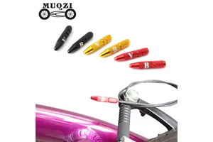 MUQZI Cycling Supplies Bicycle Inner Wire End Caps 1.2/1.5mm Aluminum Alloy Bicycle Brake Cable Cap