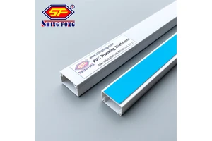 Full Size Wire Duct Adhesive Electric Cable Channel Factory Rectangular Square Plastic Conduit PVC Trunking