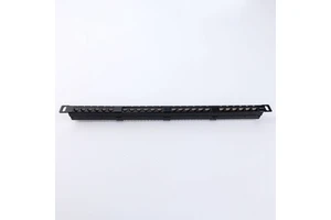CAT6 UTP 24 Port 0.5U 19 Inch Rack Mount RJ45 Patch Panel