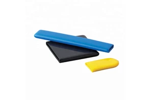 Valve Plastic Vinyl Flat Rectangular Rubber End Caps Metal Handle Bar Grips RVG Series MOCAP RFVG.062X0.313-1.00-002