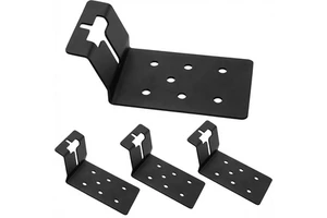 High Quality Customized Stainless Steel/Aluminum Black T-Post Mount Brackets for Signs and Fences Made in China
