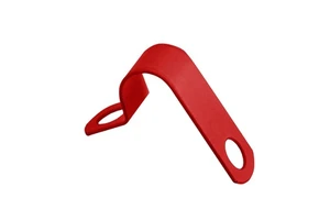 CE Fire Cable Copper Clips Red LSF Powder Coating T2 Copper One-hole Clamps Cable Fitting Clip
