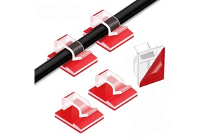 Customizable Adhesive Cable Clips Wire Clips Cable Wire Management Wire Cable Holder Clamps Cable Tie Holder