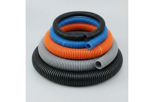Corrugated Conduit 17mm 18mm 19mm Custom Gray/Orange/Blue Flexible Corrugated Pipe for Cable Protection Manufacturer