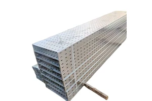 OEM Heavy-Duty Slotted Steel/Aluminium Cable Tray System Hot-Dip Galvanized Ventilated Perforated Heat Resistant Fire Retardant