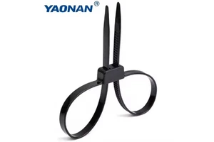 Factory Direct High Tensile Strength Premium Nylon 66 Cable Ties | Self-Locking Mechanism Black White Colors 100mm Length