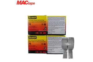 3M Heat-resistance Insulating Tape 3M Scotch 70 Self-fusing Silicone Rubber Electrical Tape Seamless Waterproof Sealing Tape3M