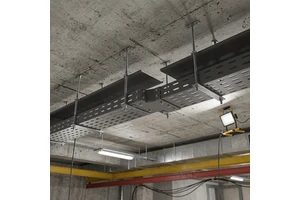 HUAPENG CE Certified Ventilated Perforated Cable Tray Powder-Coated Slotted Cable Tray