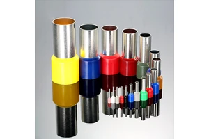 Terminal Block Cord End Wire Connector E 1508 Pin-End Tube Copper Insulated Nylon Ferrules Tin Plated 600V 0.25mm