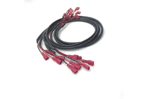 Factory Customized Wire Harness connectors with 6mm straight and 9mm right corner terminal cable assembly