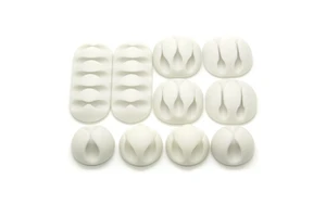 Cable Clip Set for Desktop Cord Organizer