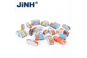 Universal Cable Wire Connectors 100 Pieces Fast Home Compact Wire Connection Push in Wiring Terminal Block Quick Connector