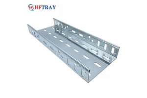 Heavy Duty Steel Perforated Cable Tray With Industrial Corrosion Resistant Surface