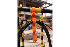Portable Industrial Cable Hanger Green Plastic Heavy Duty Customized Eco-Friendly Cable Clips Clamp Holder Construction Safety
