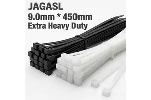 JGSL CE Approved 9.0mm X 400mm Super Strong Nylon 66 Cable Ties, Heavy Duty Self-Locking Plastic Zip Ties Factory Direct