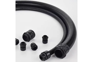 Corrugated Flexible Nylon Electrical Wire Protection Conduit Tube with UL94.V0 Fire Rating Waterproof Customizable Size & Color