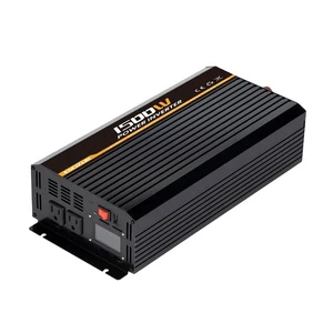 Smart Dc 12v 24v 36v 48v to Ac 110v 220v 230v 240v Solar Inverter 1500w Pure Sine Wave Transformer Inverter