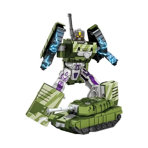 Transform Robot Toy 2 in 1 Changeable Car Robot DIY Robot Car Alloy Car Deformation Toy for Boys